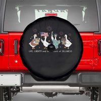 Funny Patriotic Goose Life Liberty Silliness Spare Tire Cover America 250th Anniversary