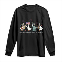 Funny Patriotic Goose Life Liberty Silliness Long Sleeve Shirt America 250th Anniversary