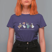 Funny Patriotic Goose Life Liberty Silliness T Shirt For Women America 250th Anniversary