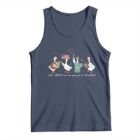 Funny Patriotic Goose Life Liberty Silliness Tank Top America 250th Anniversary