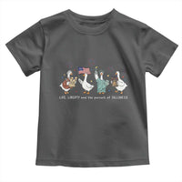Funny Patriotic Goose Life Liberty Silliness Toddler T Shirt America 250th Anniversary