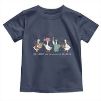 Funny Patriotic Goose Life Liberty Silliness Toddler T Shirt America 250th Anniversary