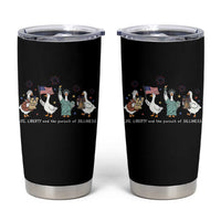Funny Patriotic Goose Life Liberty Silliness Tumbler Cup America 250th Anniversary