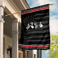 Funny Patriotic Goose Life Liberty Silliness Garden Flag America 250th Anniversary
