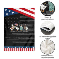Funny Patriotic Goose Life Liberty Silliness Garden Flag America 250th Anniversary