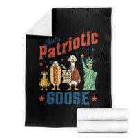 Just A Patriotic Goose Throw Blanket America 250th Anniversary