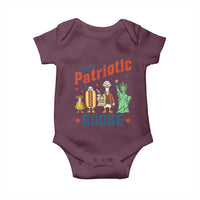Just A Patriotic Goose Baby Onesie America 250th Anniversary