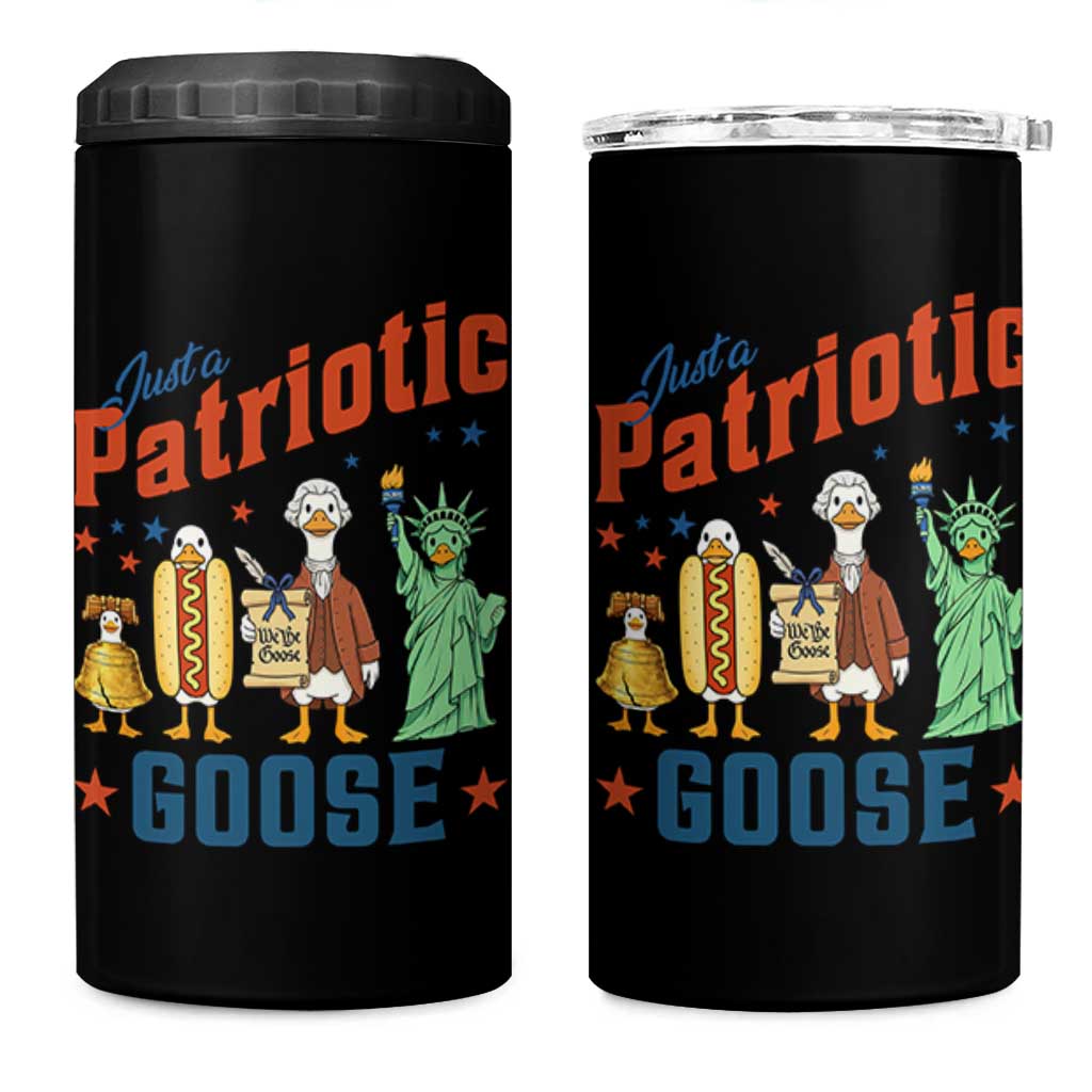 Just A Patriotic Goose 4 in 1 Can Cooler Tumbler America 250th Anniversary