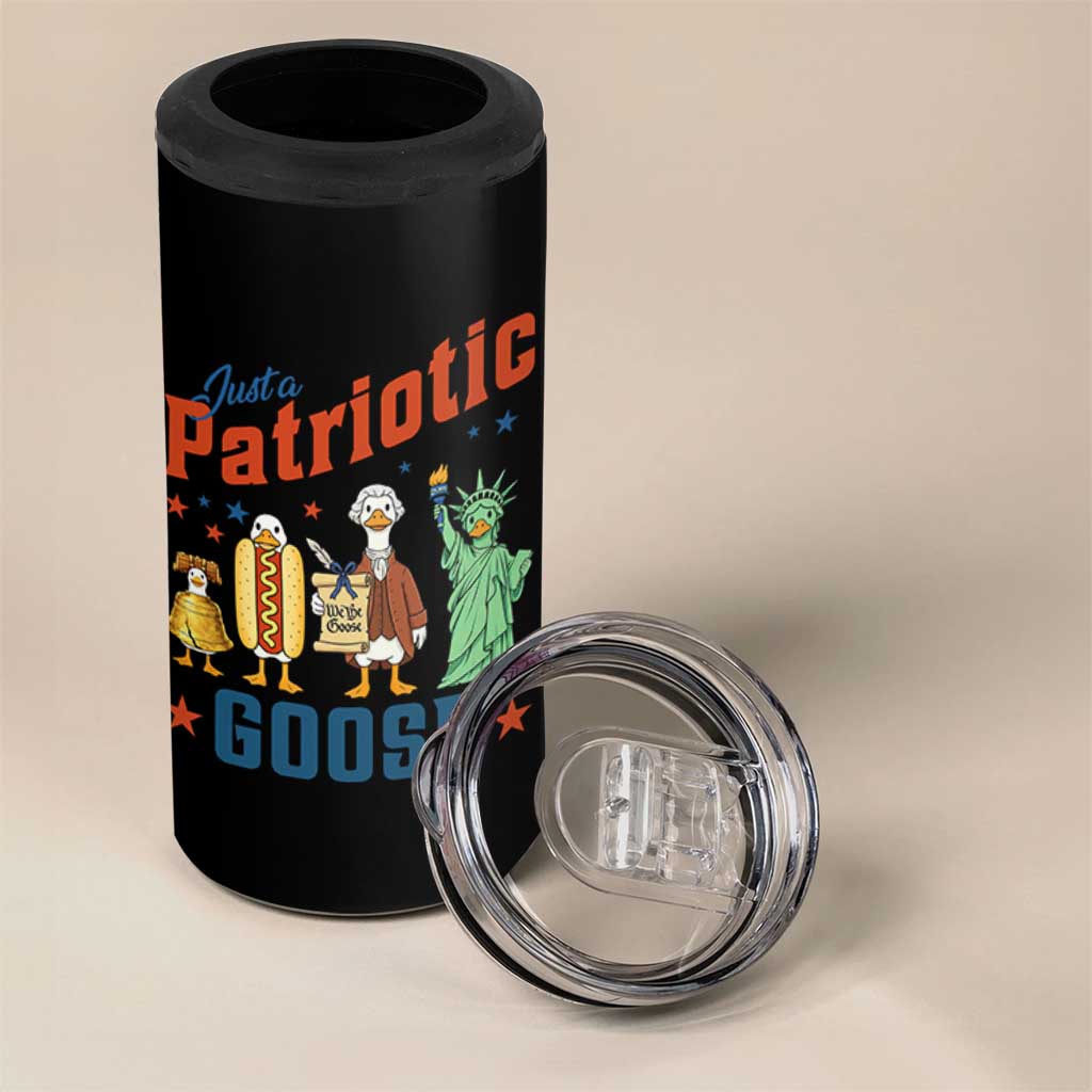 Just A Patriotic Goose 4 in 1 Can Cooler Tumbler America 250th Anniversary