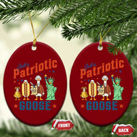 Just A Patriotic Goose Ceramic Ornament America 250th Anniversary