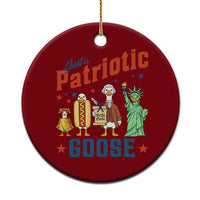 Just A Patriotic Goose Ceramic Ornament America 250th Anniversary