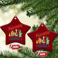 Just A Patriotic Goose Ceramic Ornament America 250th Anniversary