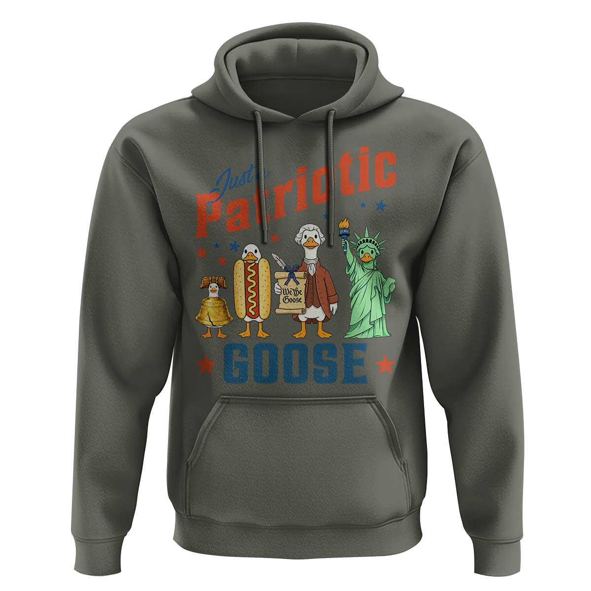 Just A Patriotic Goose Hoodie America 250th Anniversary