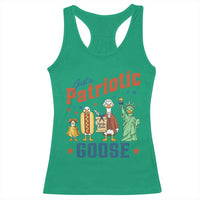 Just A Patriotic Goose Racerback Tank Top America 250th Anniversary