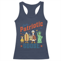 Just A Patriotic Goose Racerback Tank Top America 250th Anniversary