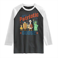 Just A Patriotic Goose Raglan Shirt America 250th Anniversary