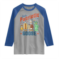 Just A Patriotic Goose Raglan Shirt America 250th Anniversary