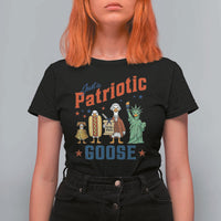 Just A Patriotic Goose T Shirt For Women America 250th Anniversary