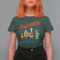Just A Patriotic Goose T Shirt For Women America 250th Anniversary