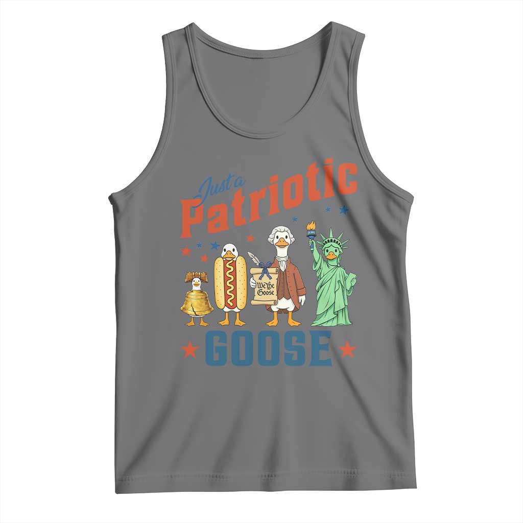 Just A Patriotic Goose Tank Top America 250th Anniversary