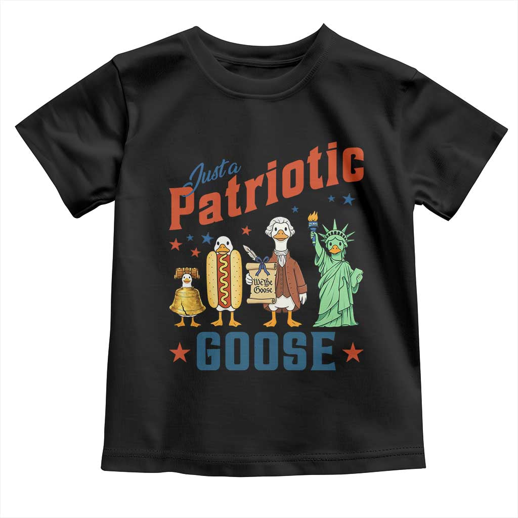 Just A Patriotic Goose Toddler T Shirt America 250th Anniversary