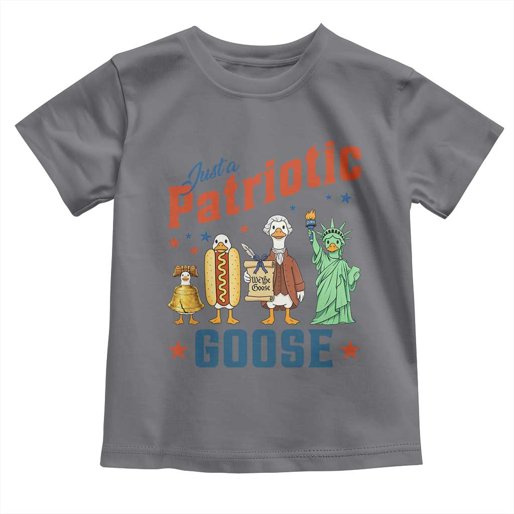 Just A Patriotic Goose Toddler T Shirt America 250th Anniversary