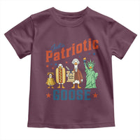 Just A Patriotic Goose Toddler T Shirt America 250th Anniversary