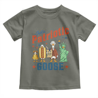 Just A Patriotic Goose Toddler T Shirt America 250th Anniversary