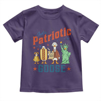 Just A Patriotic Goose Toddler T Shirt America 250th Anniversary