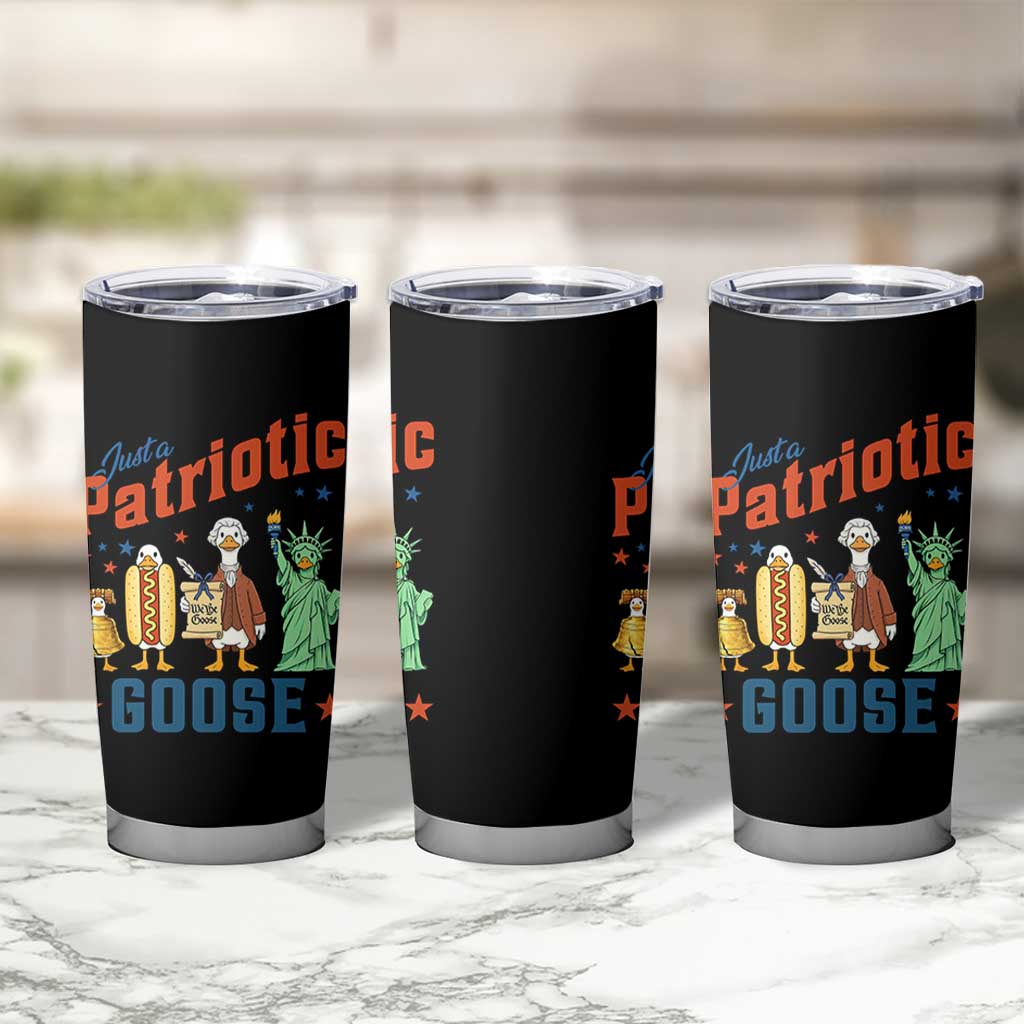 Just A Patriotic Goose Tumbler Cup America 250th Anniversary