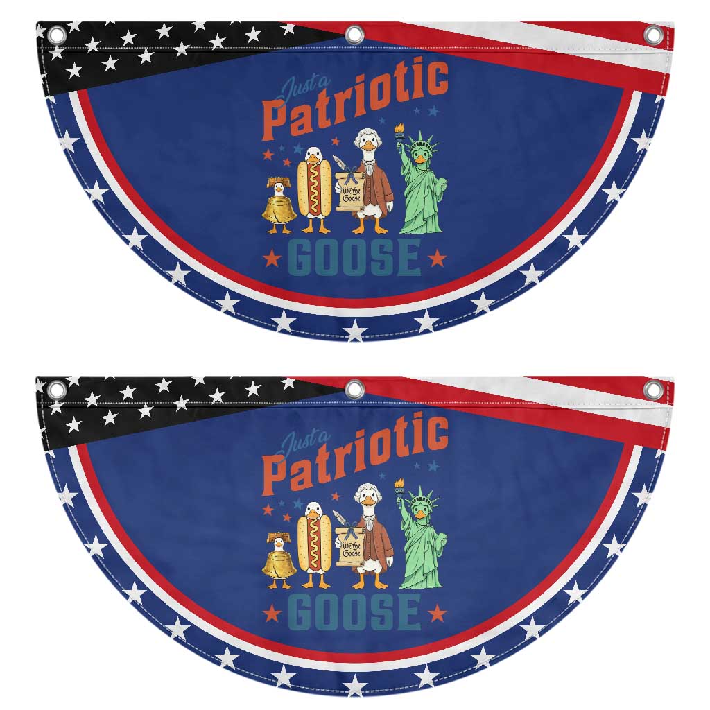 Just A Patriotic Goose Patriotic Fan Flag USA 250th Anniversary