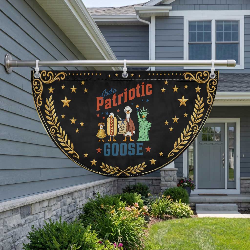 Just A Patriotic Goose Patriotic Fan Flag USA 250th Anniversary