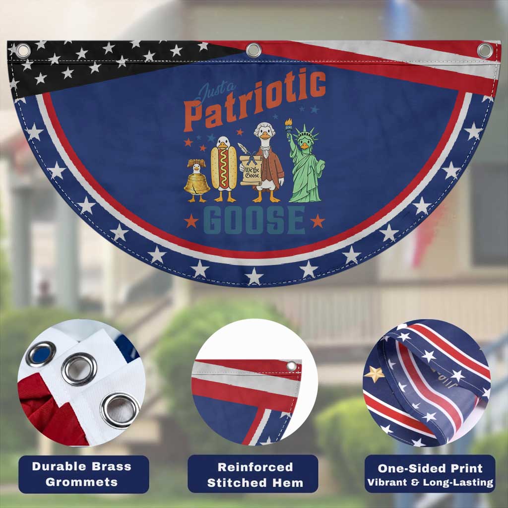 Just A Patriotic Goose Patriotic Fan Flag USA 250th Anniversary