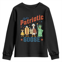 Just A Patriotic Goose Youth Sweatshirt America 250th Anniversary