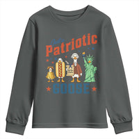 Just A Patriotic Goose Youth Sweatshirt America 250th Anniversary