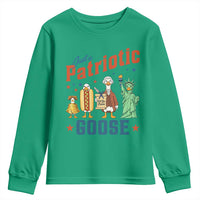 Just A Patriotic Goose Youth Sweatshirt America 250th Anniversary