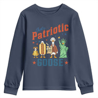 Just A Patriotic Goose Youth Sweatshirt America 250th Anniversary