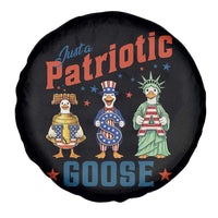 Just A Patriotic Goose Spare Tire Cover Funny Freedom Goose Patriotic