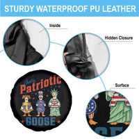 Just A Patriotic Goose Spare Tire Cover Funny Freedom Goose Patriotic