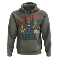Just A Patriotic Goose Hoodie Funny Freedom Goose Patriotic
