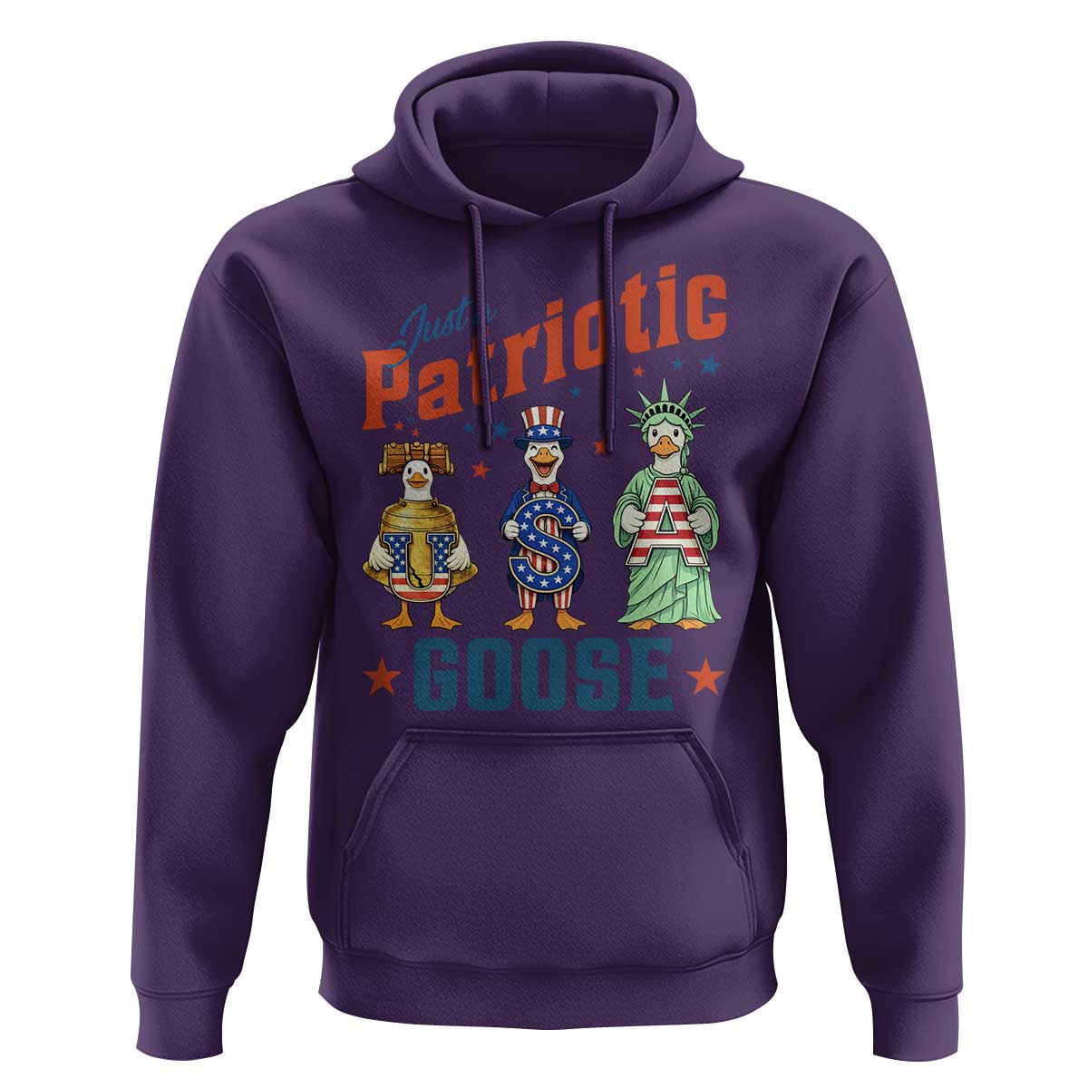 Just A Patriotic Goose Hoodie Funny Freedom Goose Patriotic