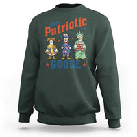 Just A Patriotic Goose Sweatshirt Funny Freedom Goose Patriotic