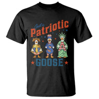 Just A Patriotic Goose T Shirt Funny Freedom Goose Patriotic