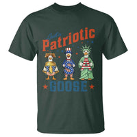 Just A Patriotic Goose T Shirt Funny Freedom Goose Patriotic
