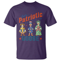 Just A Patriotic Goose T Shirt Funny Freedom Goose Patriotic