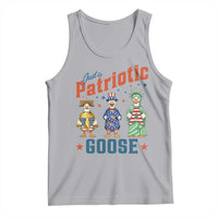 Just A Patriotic Goose Tank Top Funny Freedom Goose Patriotic