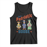 Just A Patriotic Goose Tank Top Funny Freedom Goose Patriotic