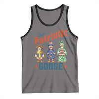 Just A Patriotic Goose Tank Top Funny Freedom Goose Patriotic