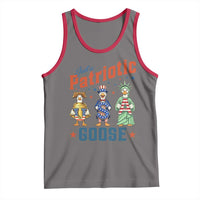 Just A Patriotic Goose Tank Top Funny Freedom Goose Patriotic