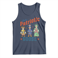Just A Patriotic Goose Tank Top Funny Freedom Goose Patriotic
